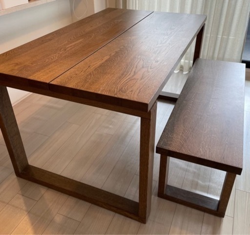 IKEA★ダイニングテーブル&ベンチ「 MÖRBYLÅNGA モールビロンガ」