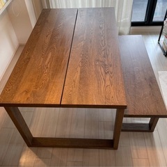 IKEA☆ダイニングテーブル&ベンチ「 MÖRBYLÅNGA モールビロンガ」