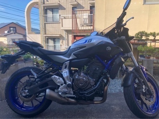 取引中　値下げ　YAMAHA MT07 2016年式　車検残有