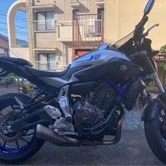 取引中　値下げ　YAMAHA MT07 2016年式　車検残有