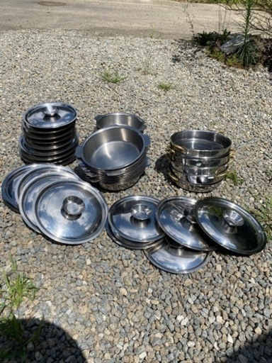 両手鍋　卓上鍋　ステンレス　25cm 29cm 大量まとめ