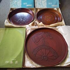 昭和レトロ 美術漆器 配膳器 お盆