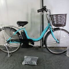 C938☆整備済み 中古電動自転車 YAMAHA PASナチュラ グリーン☆【24