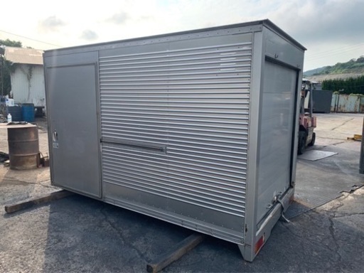 No.800 アルミバン 2ｔ 車  アルミ 箱 バイク 倉庫 トラック コンテナ 米 保管庫 物置 DIY