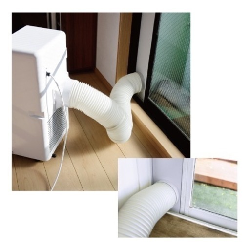 未使用】工事不要♪ 移動式クーラー 主に6畳用 〖冷風・除湿・換気〗1