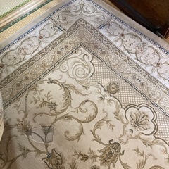 【取引終了】【難あり】ベルギー製　カーペット　絨毯　240×240cm