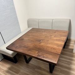 ミキモク ダイニングテーブルセット チェア ベンチ ウォールナッ...