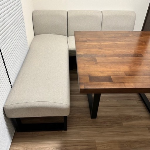 ミキモク ダイニングテーブルセット チェア ベンチ ウォールナット コーナー