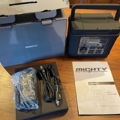 定価49800円未使用 MIGHTY ポータブル電源 ブラック 300w 89600mAh 純正弦波 Panasonicバッテリーの画像