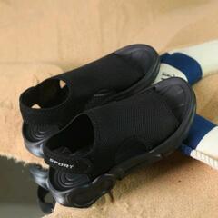 新品未使用メッシュサンダル 19cmの画像