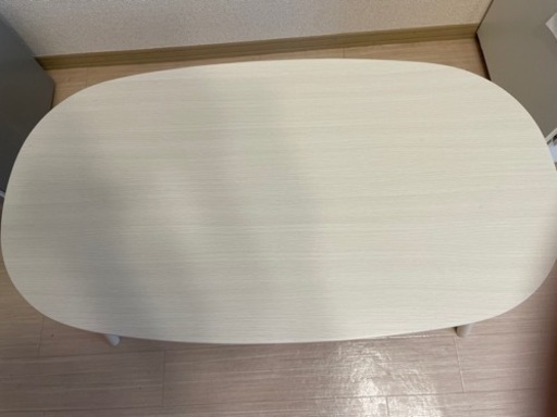 折り畳みローテーブルこたつ ホワイト 90×50