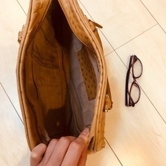 オーストリッチ ハンド バッグ 訳あり ダチョウ革 デパート Akakura アカクラ 百貨店 の画像