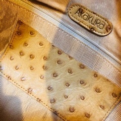 オーストリッチ ハンド バッグ 訳あり ダチョウ革 デパート Akakura アカクラ 百貨店 の画像