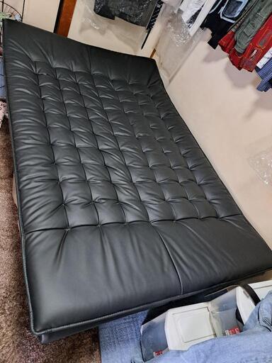 ☆全レザー◆セミダブルベッド　美品!　ソファーにもなります!☆ 31,785円