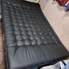 ☆全レザー◆セミダブルベッド　美品!　ソファーにもなります!☆