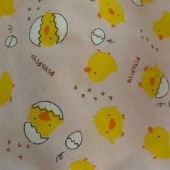 (7/23まで)布 ひよこ ピンク 手芸用
