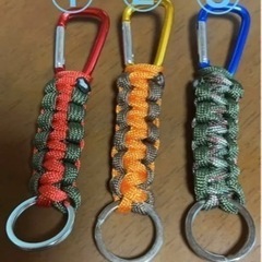 パラコード ミニキーホルダー(カラビナ付)