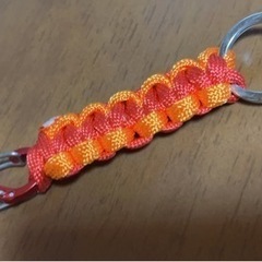 パラコード S字カラビナ ミニキーホルダーの画像