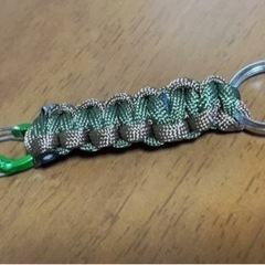 パラコード S字カラビナ ミニキーホルダーの画像