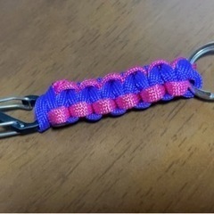 パラコード S字カラビナ ミニキーホルダーの画像