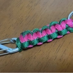 パラコード S字カラビナ ミニキーホルダーの画像