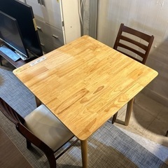 配達可【ダイニングセット】クリーニング済み【管理番号12207】