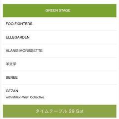 7/29フジロックのチケット