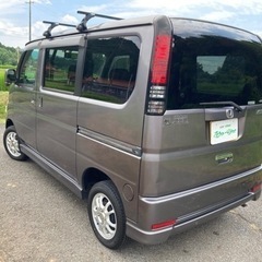 バモス 21年 車検6年1月 4WD 5速MT Tベル交換済 ナビ TV AUXの画像