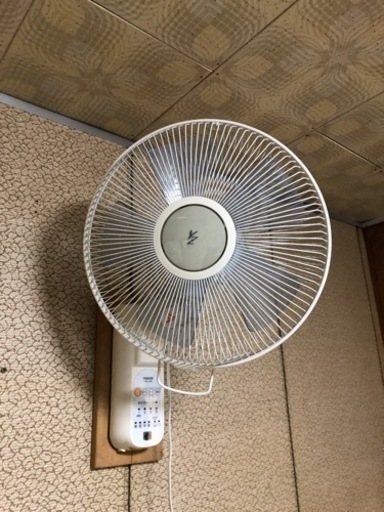 壁掛け 扇風機 リモコン 説明書つき