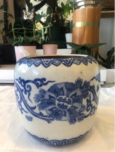 古伊万里　火鉢、メダカ鉢などに！