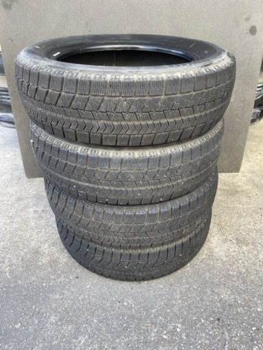 722-5)工賃込み！155/65R14ブリヂストンスタッドレス中古4本セット！18年製VRX