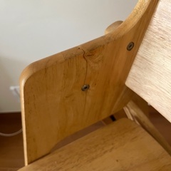 木製ベビーハイチェア　カトージ　折りたたみの画像