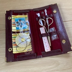 【値下げしました‼️】裁縫セット/ソーイングセット（革ケース付）