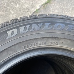 723-4)0円無料！185/70R14ダンロップスタッドレス中古4本セット！12年製DSX2！はめ替えも対応の画像