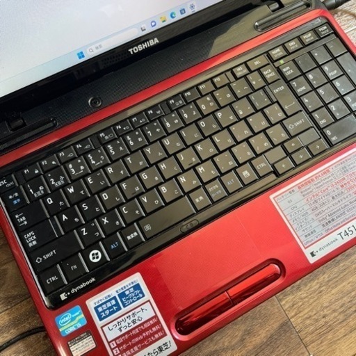 TOSHIBAノートＰＣ　i5 4gb 1tb Win11