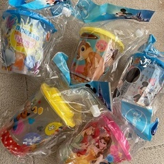 【新品】ディズニー　ストロー　コップ