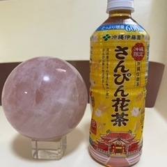 貴重　大型クリスタル、ローズクォーツ　ピンク水晶大型マル玉