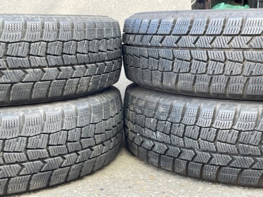 723-5)工賃込み！155/65R14ダンロップスタッドレス中古4本セット！18年製WM02