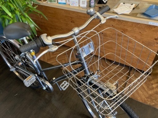 【LEDオートライト】内装3段　27インチ自転車　ガンメタ　名古屋プレミアム商品券×金鯱マネー参加店舗