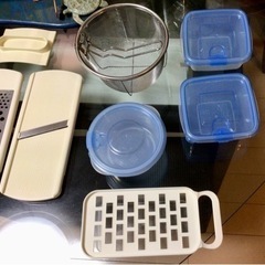 スライサー＆キッチンマット＆キッチン雑貨7点組の画像