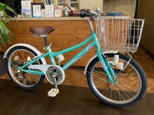 【SALE！通常価格より¥1000引き！ 6段変速】LEDダイナモ　20インチ子供用自転車　エメラルドグリーン　名古屋プレミアム商品券×金鯱マネー参加店舗