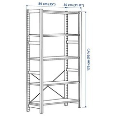 【IKEA】IVAR イーヴァル シェルフユニット/収納棚　天然木の画像