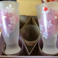 宇野千代　ビアグラス　5個組