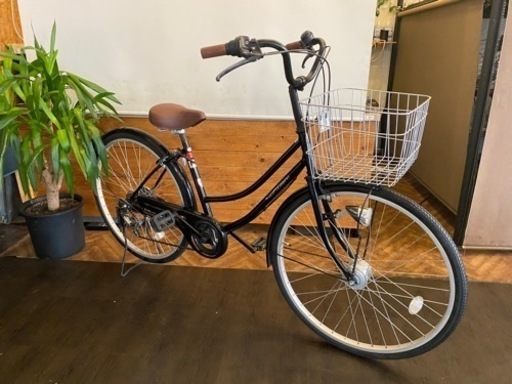 【LEDオートライト】6速　26インチ自転車