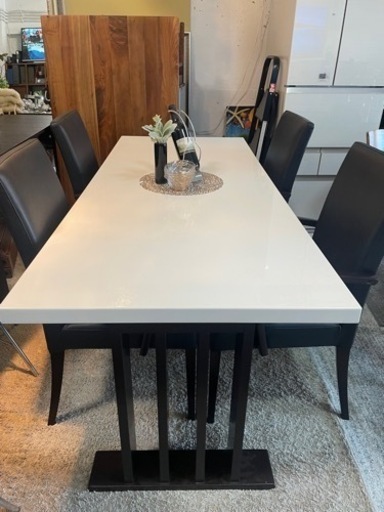 ダイニング5点セット　(ホワイト)