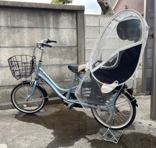 【受付終了】子ども乗せ自転車　ふらっかーずココッティ　ブルー　FRACKERS