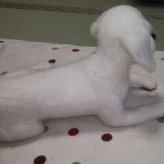 値下げしました羊毛フェルト手作りラブラドール子犬の画像