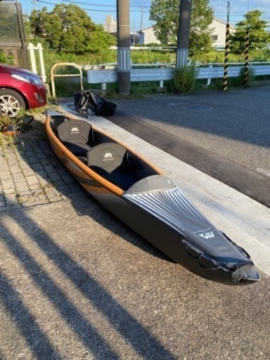 1回使用のみ AIR-K 440 川下り 湖 海釣り カヤック 2人乗り