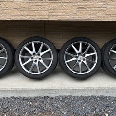 トヨタ純正アルミホイール18インチ　溝あり　4本セット