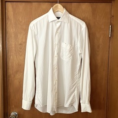 バーバリー　ドレスシャツ　ワイドスプレッド　コットンブロード　3...